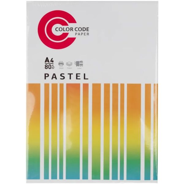 Бумага COLORCODE Color Code А4 80 г/м2 100 л. покрытие нет радуга пастель