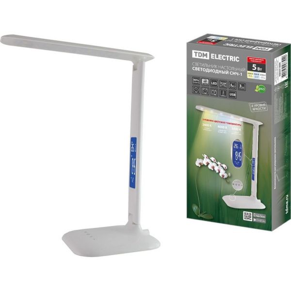 Настольная лампа TDM Electric SQ0337-0098 белый