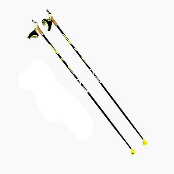 Палки для беговых лыж STC RS Race Sport 165, черный/желтый